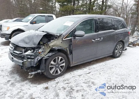 2015 Honda Odyssey Touring/Touring Elite from USA, damaged, VIN 5FNRL5H95FB085376